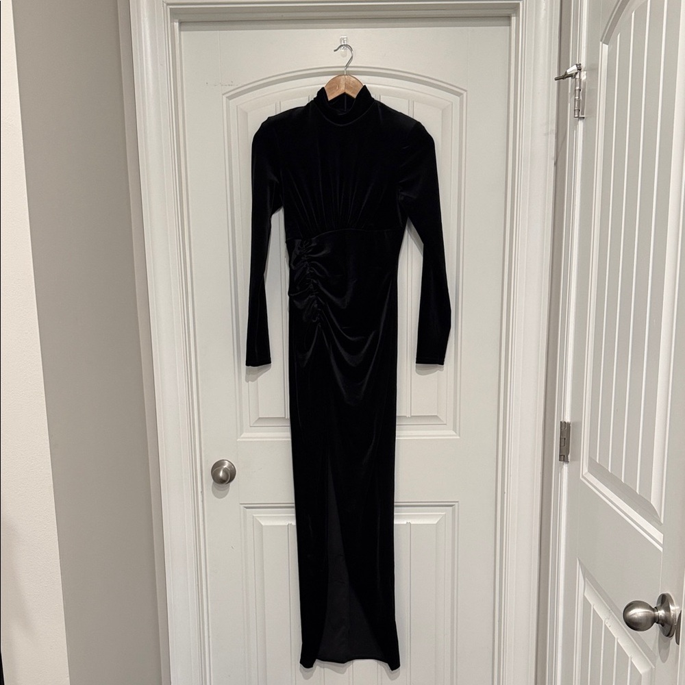 Club L London Black Long Sleeve Dress